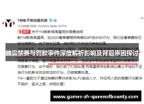 魏震禁赛与罚款事件深度解析影响及背后原因探讨